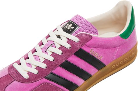 gucci x adidas pink gazelle|gucci adidas sneakers pink.